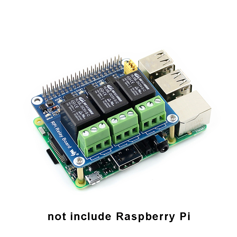 Home Automation Raspberry Pi - 3 Kênh Relay Mở Rộng Ban