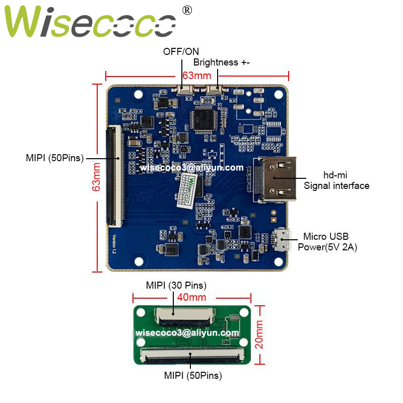 Wisecoco 4 Inch 720X720 Màn Hì - đánh giá và giá Home Automation Raspberry Pi