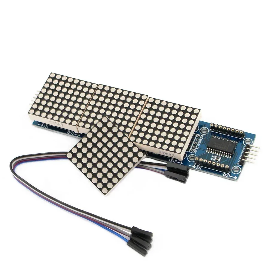 MAX7219 Dot Matrix Module 4 in - đánh giá và giá Rgb Led Matrix 8X8