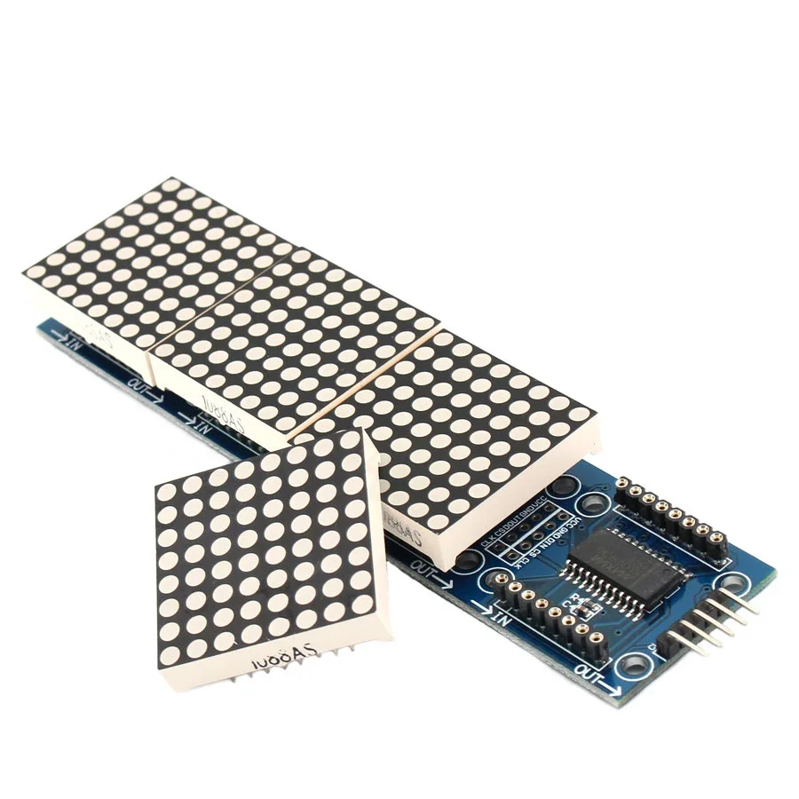 MAX7219 Dot Matrix Module 4 in - đánh giá và giá Rgb Led Matrix 8X8